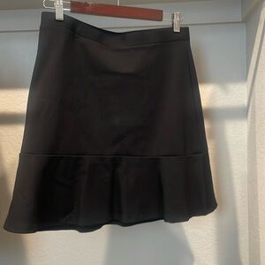 Loft A-line black skirt